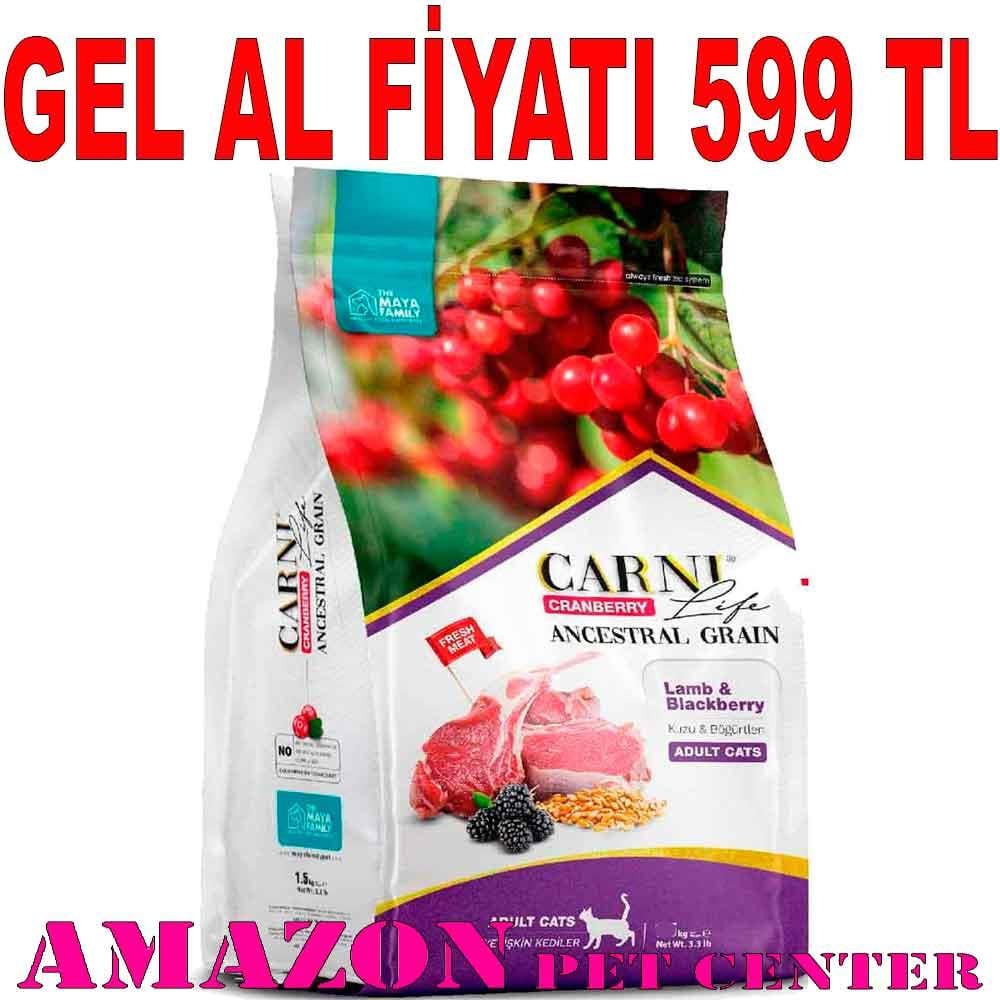 Carni Life Kedi Maması 5 Kg Kızılcık Kuzu Eti Böğürtlen 8683347071487 Amazon Pet Center