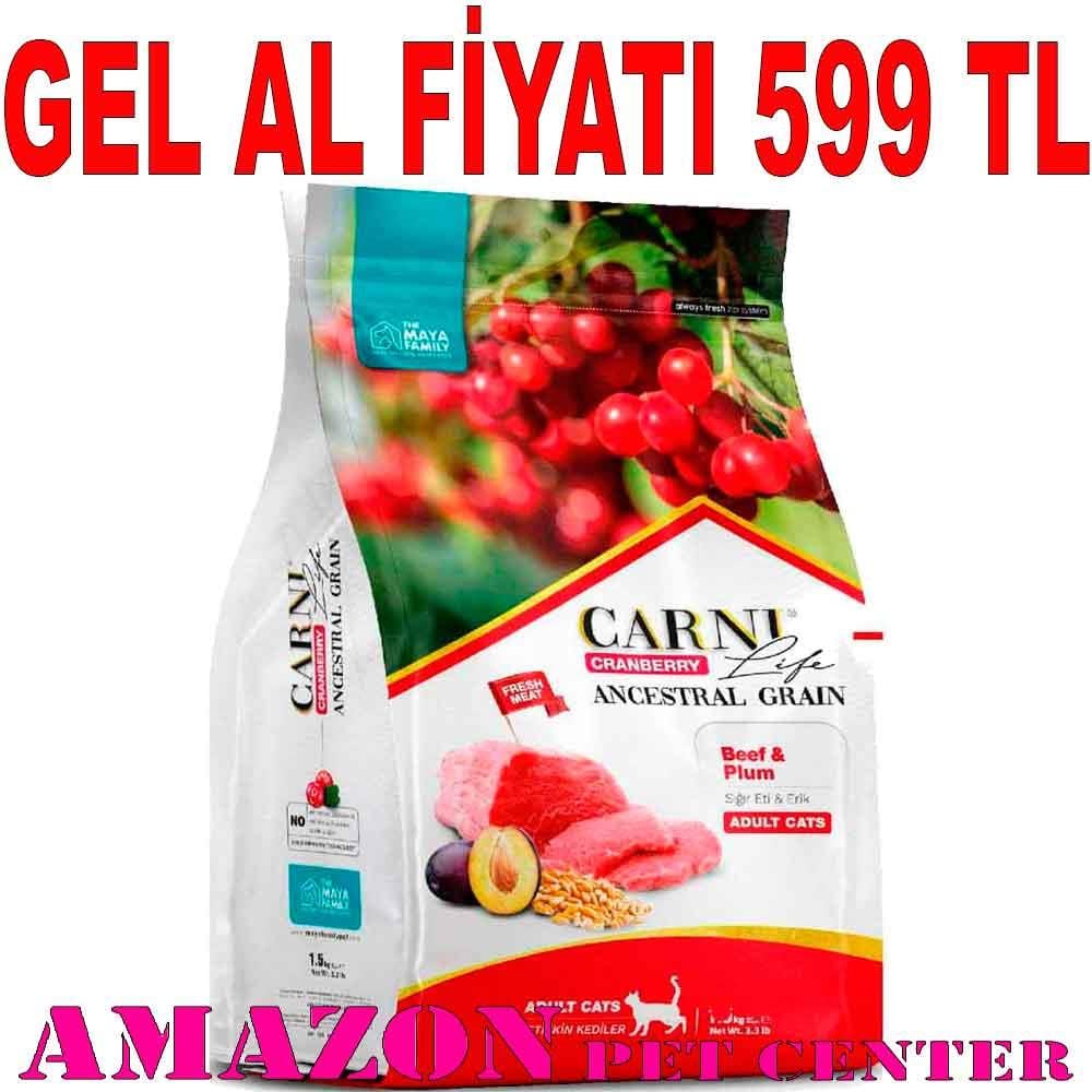 Carni Life Kedi Maması 5 Kg Kızılcık Sığır Eti Erik 8683347070510 Amazon Pet Center