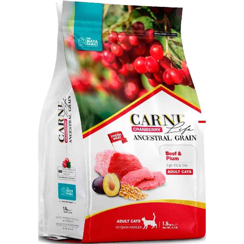 Carni Life Kedi Maması 5 Kg Sığır Eti Erik Kızılcık 8683347070510 Amazon Pet Center