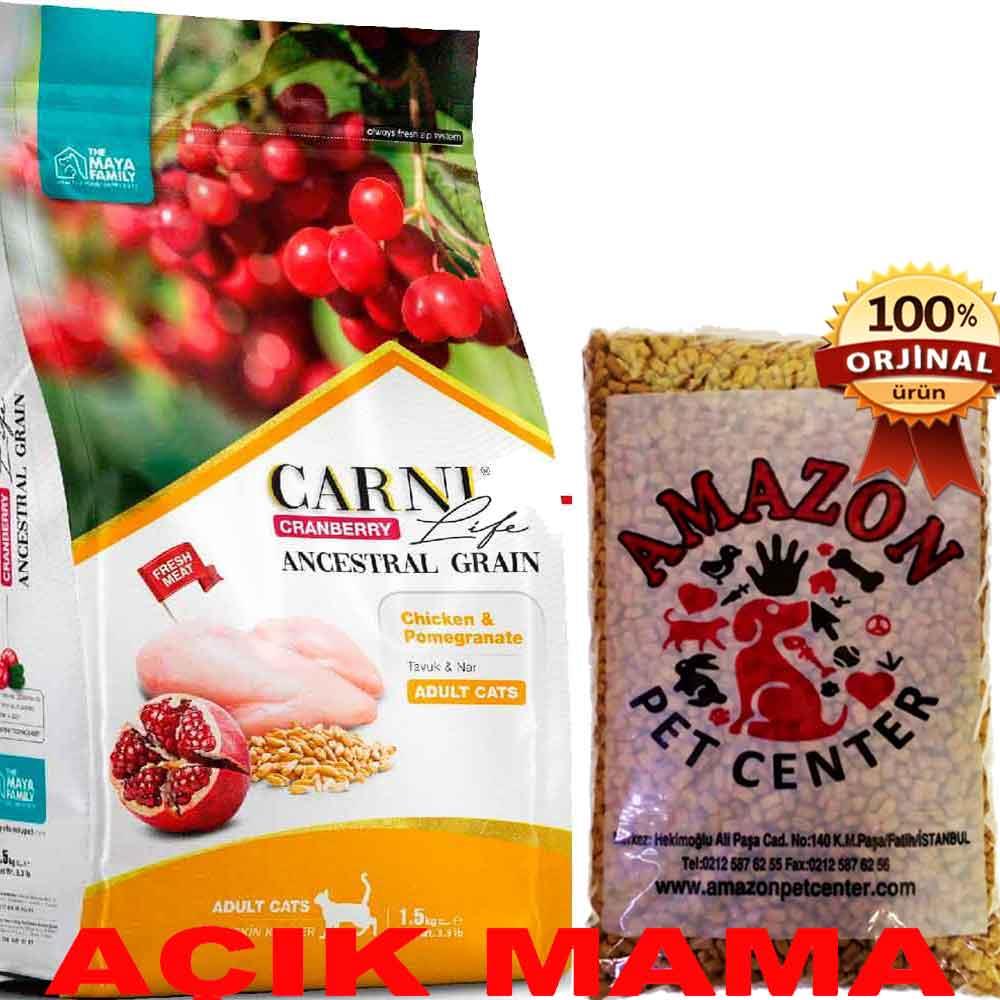 Carni Life Kedi Maması Tavuk Nar Kızılcık Açık 1 Kg 32136241 Amazon Pet Center