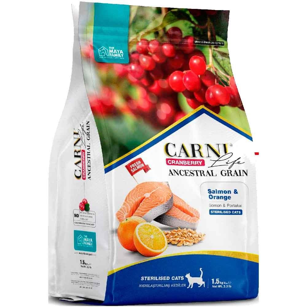 Carni Life Kısır Kedi Maması 10 Kg Somon Portakal Kızılcık 8683347070626 Amazon Pet Center