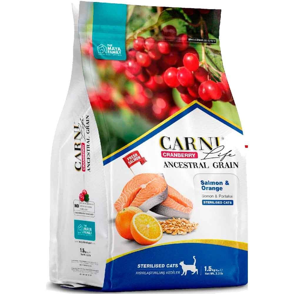 Carni Life Kısır Kedi Maması 5 Kg Somon Portakal Kızılcık 8683347070541 Amazon Pet Center