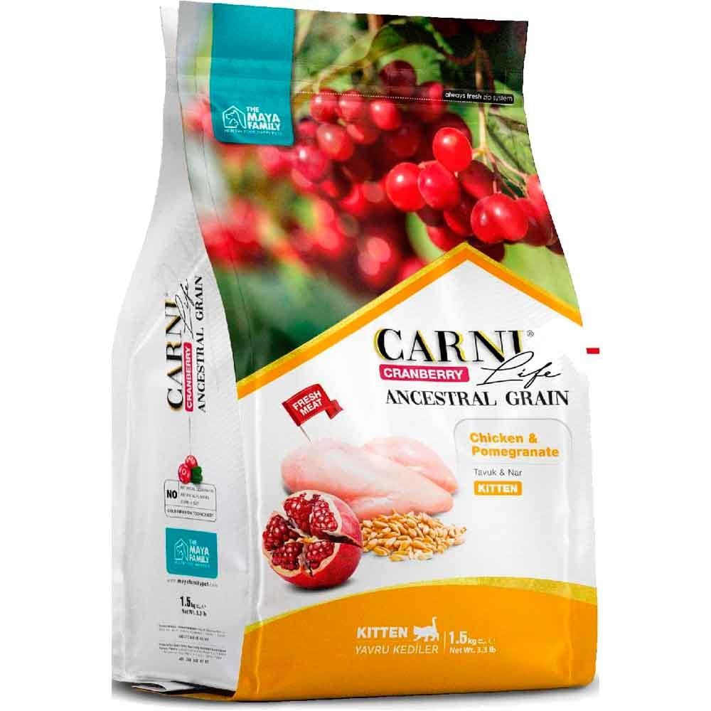 Carni Life Kitten 10 Kg Tavuk Nar Kızılcık 8683347070565 Amazon Pet Center