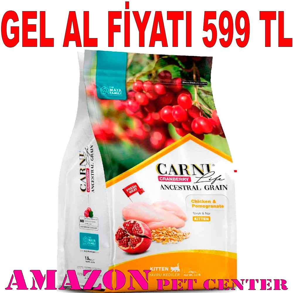 Carni Life Kitten 5 Kg Kızılcık Tavuk Nar 8683347070480 Amazon Pet Center