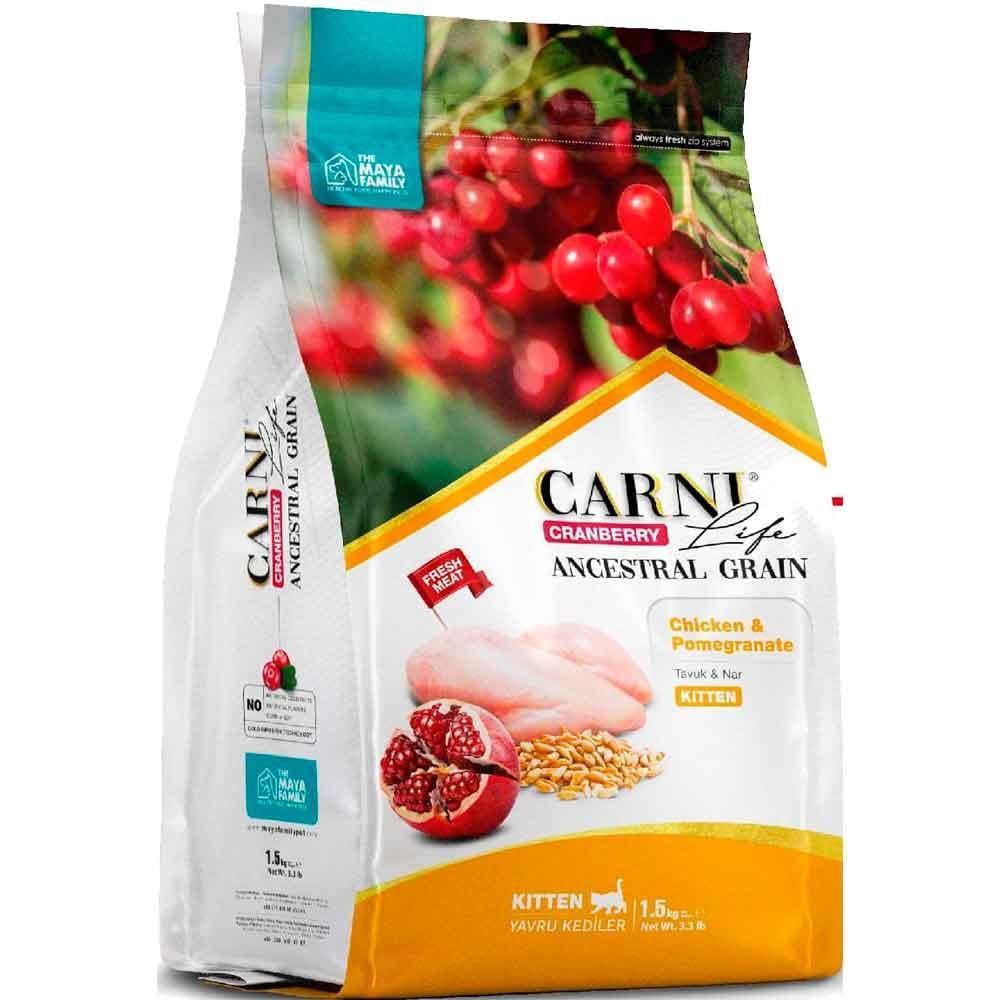 Carni Life Kitten 5 Kg Tavuk Nar Kızılcık 8683347070480 Amazon Pet Center