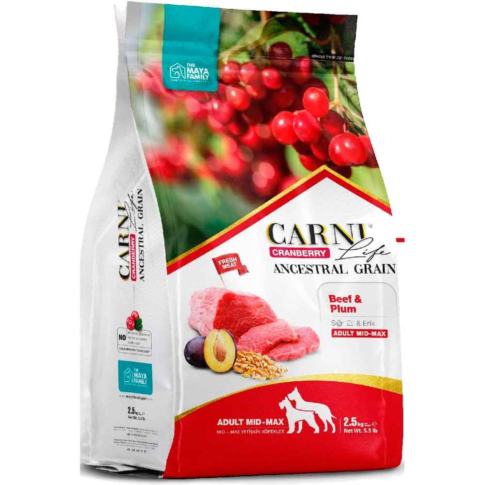 Carni Life Köpek Maması 2.5 Kg Biftek Erik Kızılcık 8683347070701 Amazon Pet Center