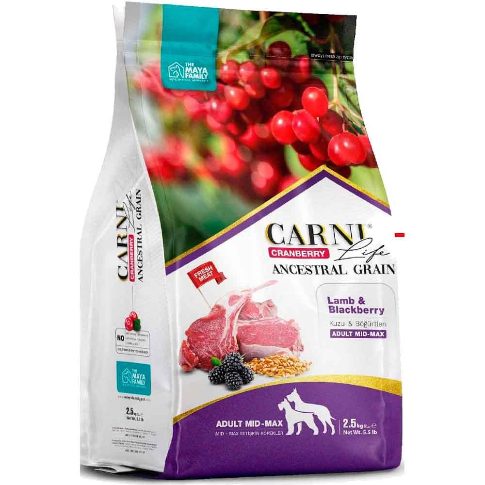 Carni Life Köpek Maması 2.5 Kg Kuzu Eti Böğürtlen Kızılcık 8683347071371 Amazon Pet Center