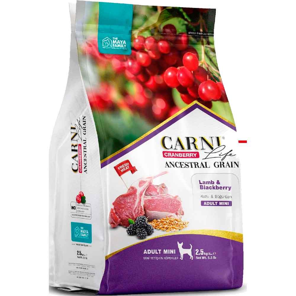 Carni Life Köpek Maması Mini 2.5 Kg Kuzu Eti Böğürtlen Kızılcık 8683347071364 Amazon Pet Center