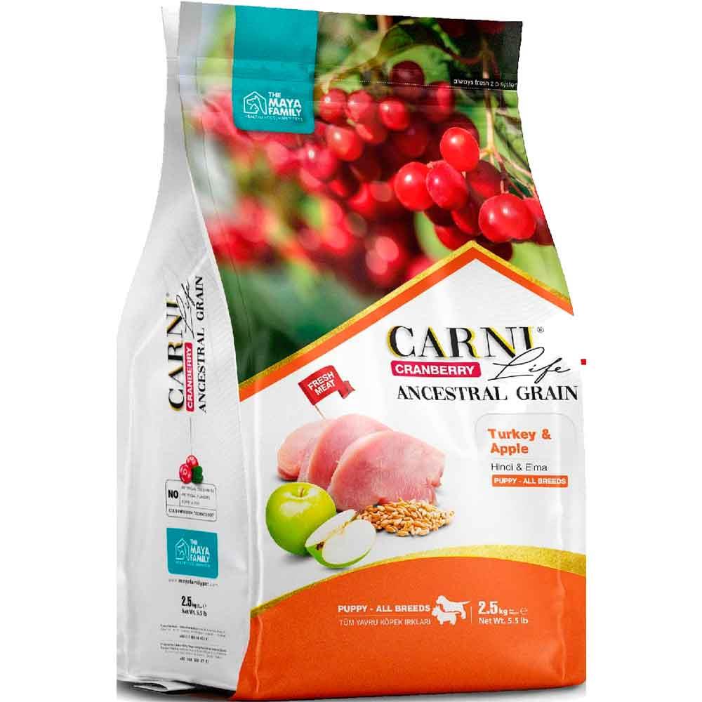 Carni Life Köpek Maması Puppy 2.5 Kg Hindi Elma Kızılcık 8683347070664 Amazon Pet Center