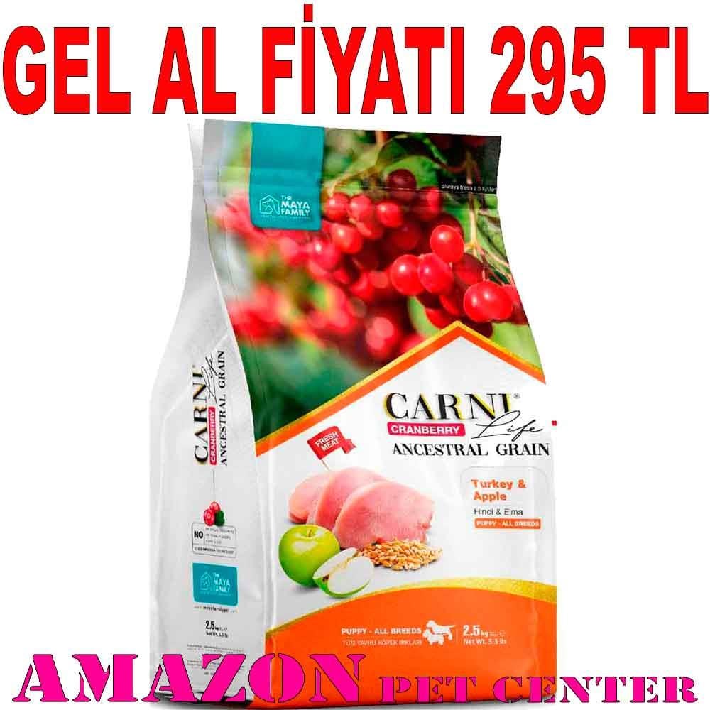 Carni Life Köpek Maması Puppy 2.5 Kg Kızılcık Hindi Elma 8683347070664 Amazon Pet Center