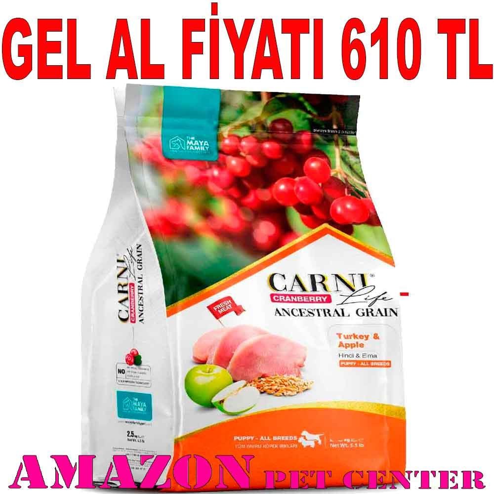 Carni Life Köpek Maması Puppy 7 Kg Kızılcık Hindi Elma 8683347070817 Amazon Pet Center