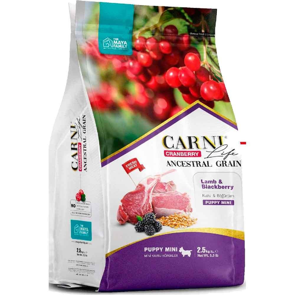 Carni Life Köpek Maması Puppy Mini 7 Kg Kuzu Eti Böğütlen Kızılcık 8683347071425 Amazon Pet Center