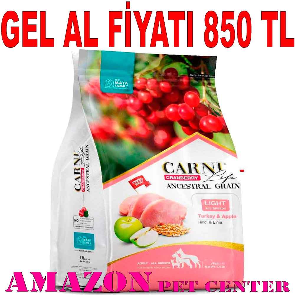 Carni Life Ligth Köpek Maması 12 Kg Kızılcık Hindi Elma 8683347071036 Amazon Pet Center