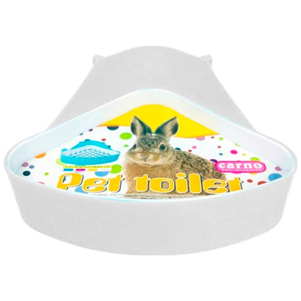Carno Izgaralı Köşe Tavşan Tuvalet Kabı Beyaz 1677000160844 Amazon Pet Center
