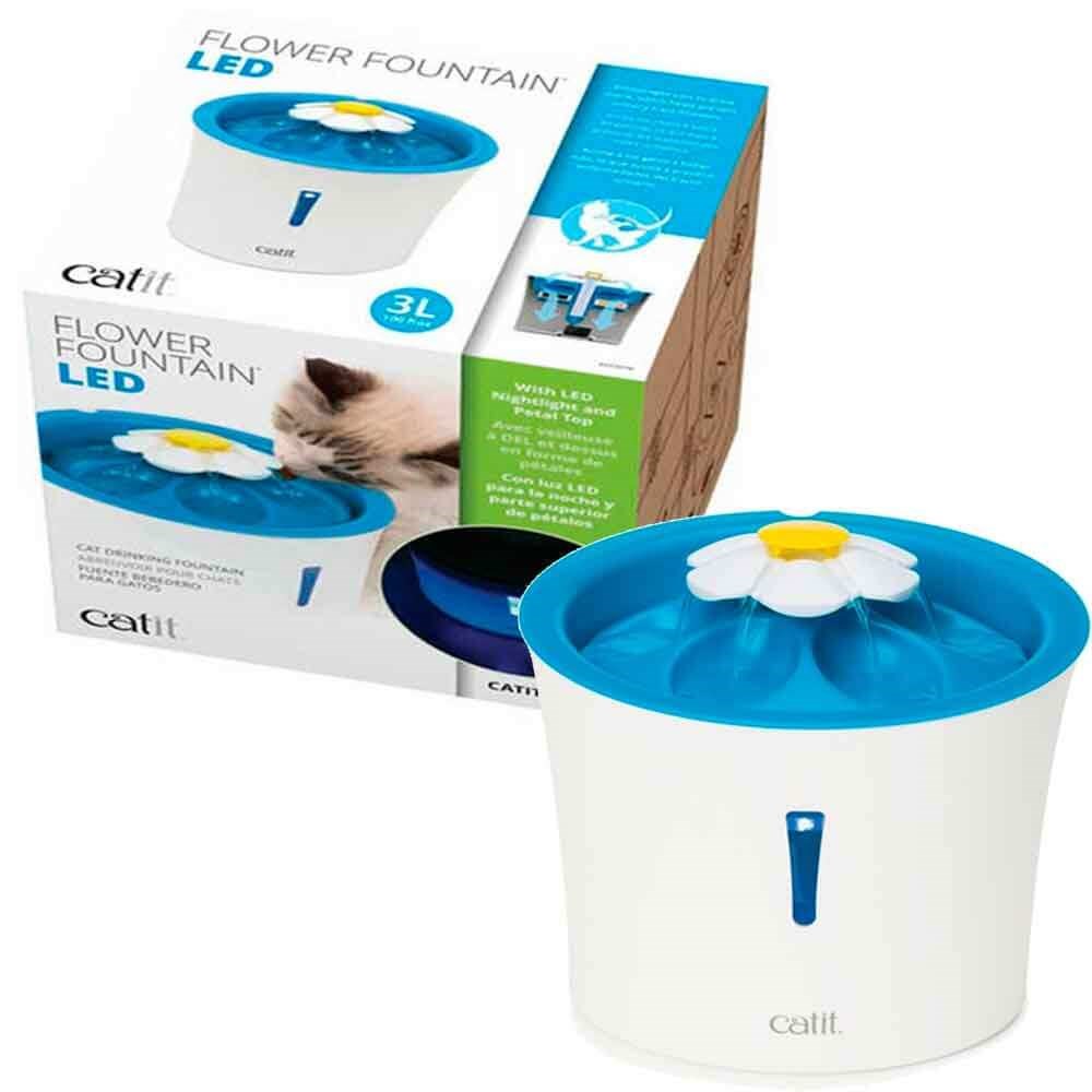 Catit 2.0 Çiçek Şekilli Led Işıklı Otomatik Su Kabı 3 Lt 022517437476 Catit Kedi Otomatik Mama Kapları Amazon Pet Center