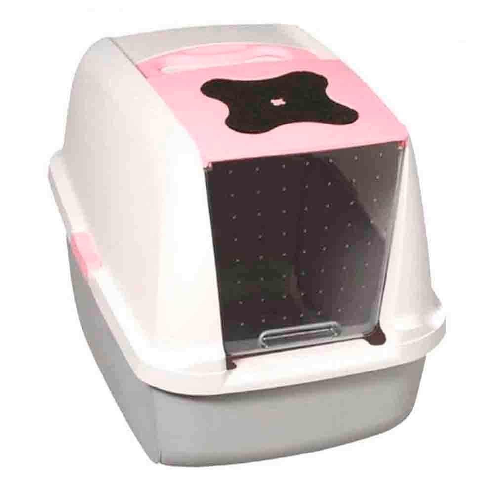 Catit Kapalı Kedi Tuvalet Kabı Pembe 022517507001 Amazon Pet Center