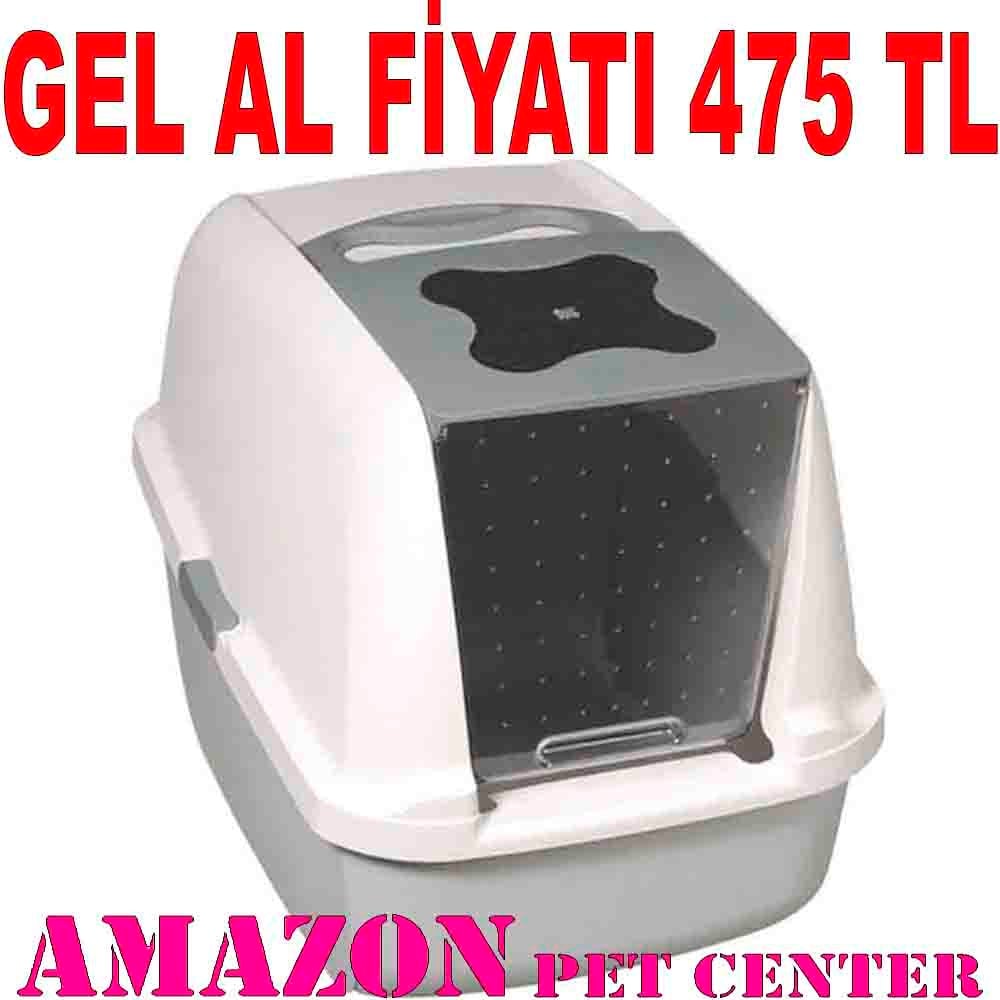 Catit Kapalı Kedi Tuvaleti Gri 022517507025 Amazon Pet Center