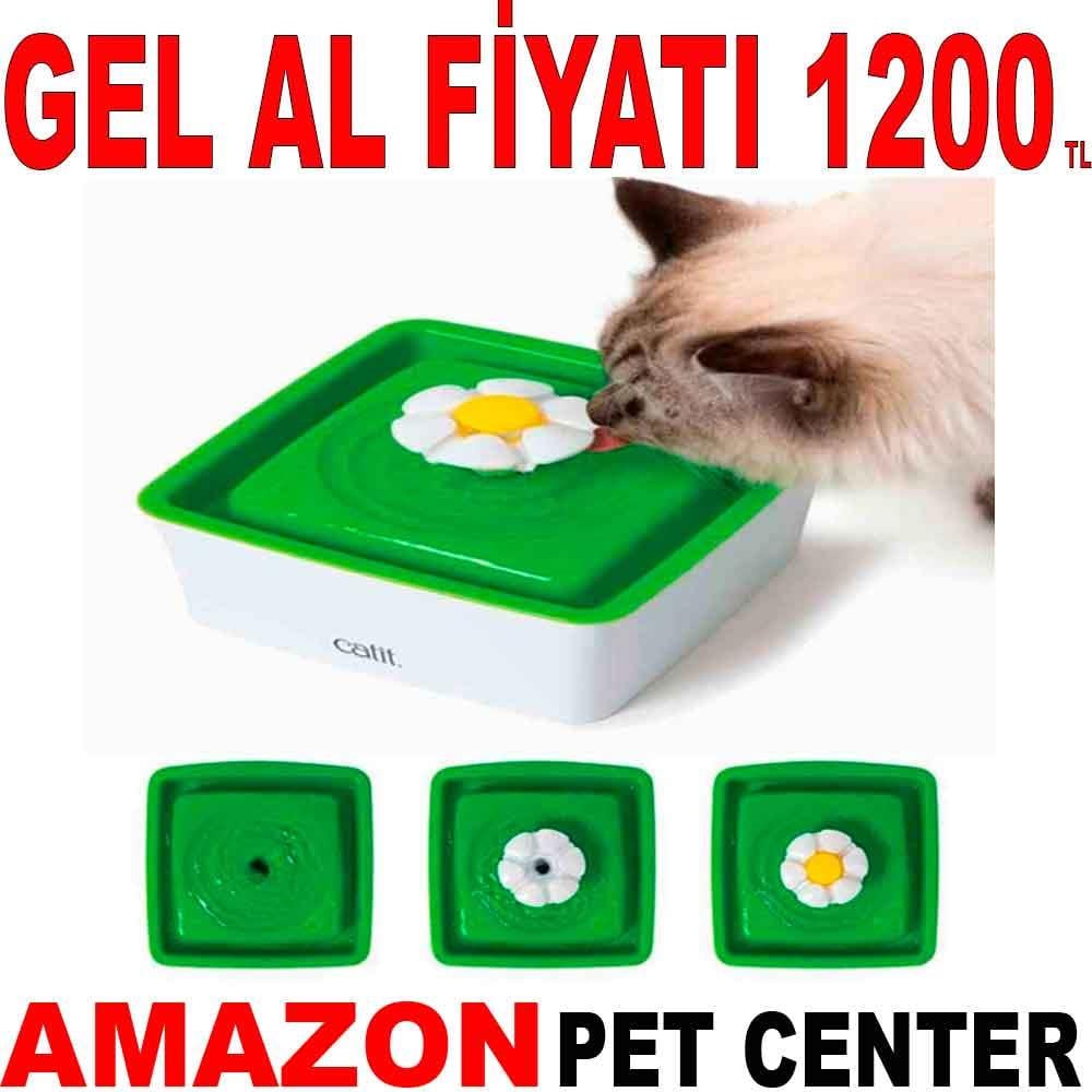Catit Mini Flower Fountain 1,5 Lt 18207002 Amazon Pet Center