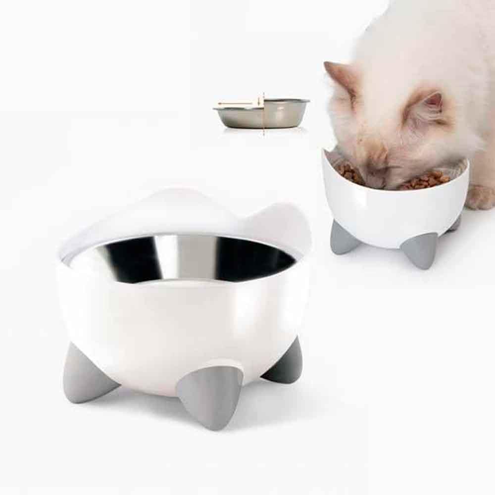 Catit Pixi Hazneli Çelik Kedi ve Köpek Mama Kabı 022517438817 Amazon Pet Center