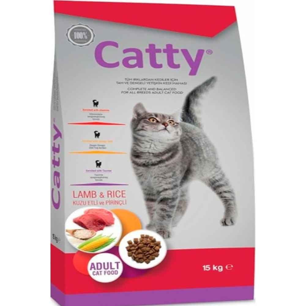 Catty Kedi Maması Kuzu Etli 15 kg 8680542870396 Catty Yetişkin Kedi Mamaları Amazon Pet Center