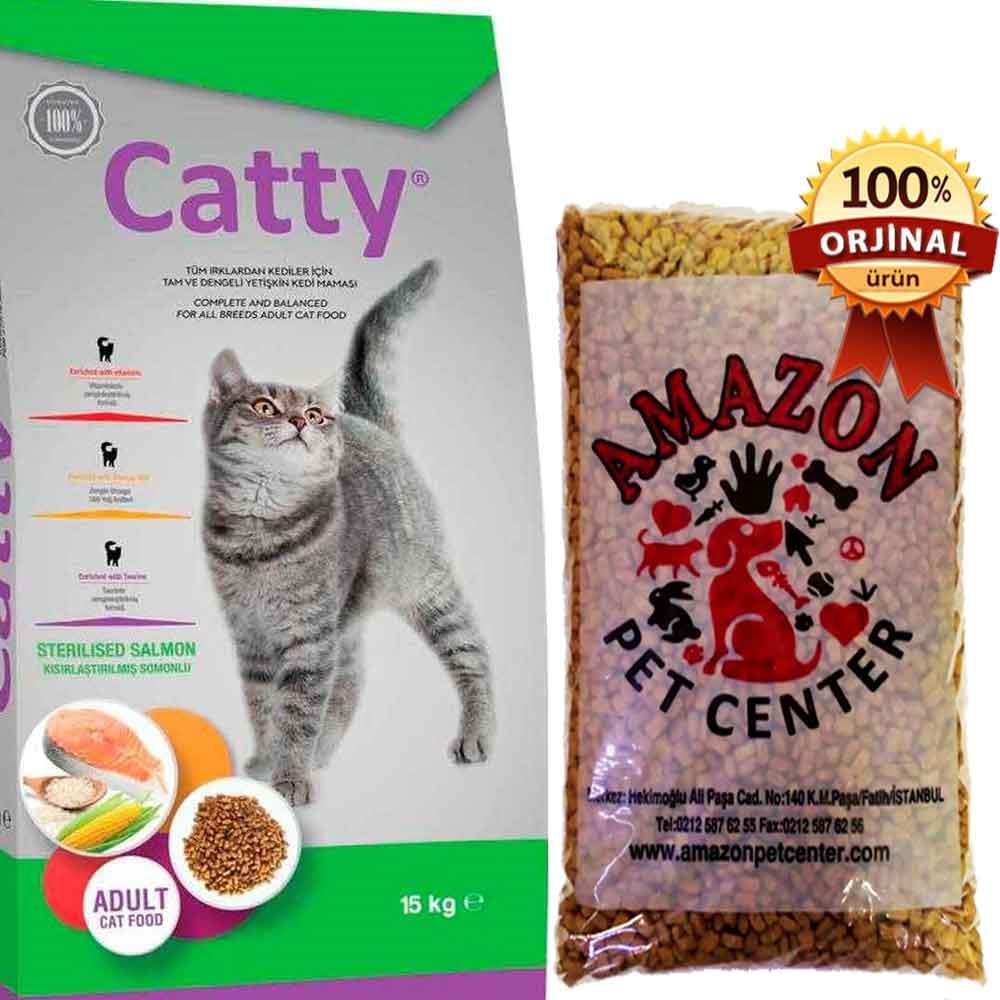 Catty Kısır Kedi Maması Somonlu Açık 1 Kg 32137439 Amazon Pet Center