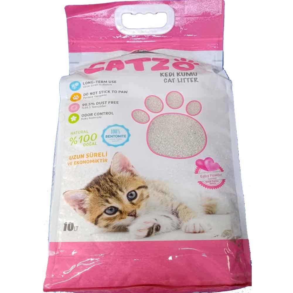 Catzo Bebek Pudralı Kedi Kumu İnce 10 Lt 8697451255268 Amazon Pet Center