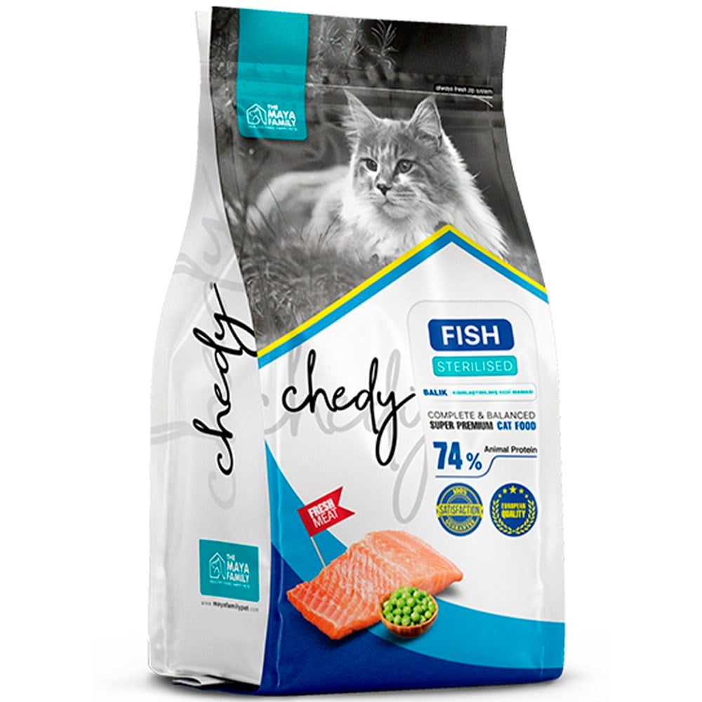 Chedy Balıklı Kısırlaştırılmış Kedi Maması 5 Kg 8683347070329 Amazon Pet Center
