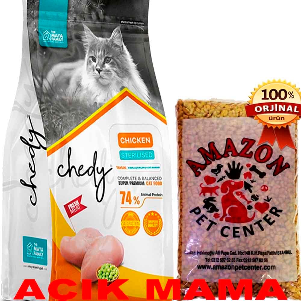 Chedy Tavuklu Kısır Kedi Maması Açık 1 Kg 32134018 Amazon Pet Center