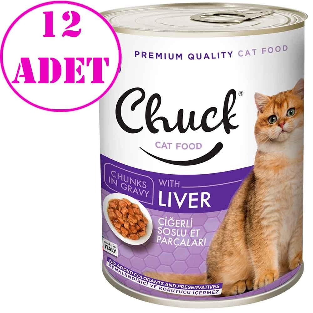 Chuck Kedi Konservesi Ciğerli 415 Gr 12 AD 18897005 Amazon Pet Center