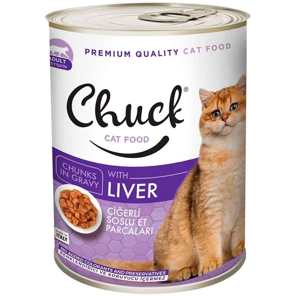 Chuck Kedi Konservesi Ciğerli 415 Gr 8680067146396 Amazon Pet Center
