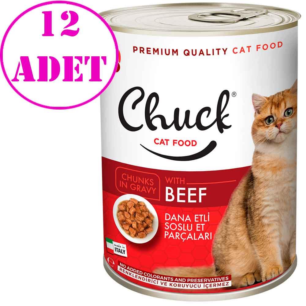 Chuck Kedi Konservesi Dana Etli 415 Gr 12 AD 18901009 Amazon Pet Center