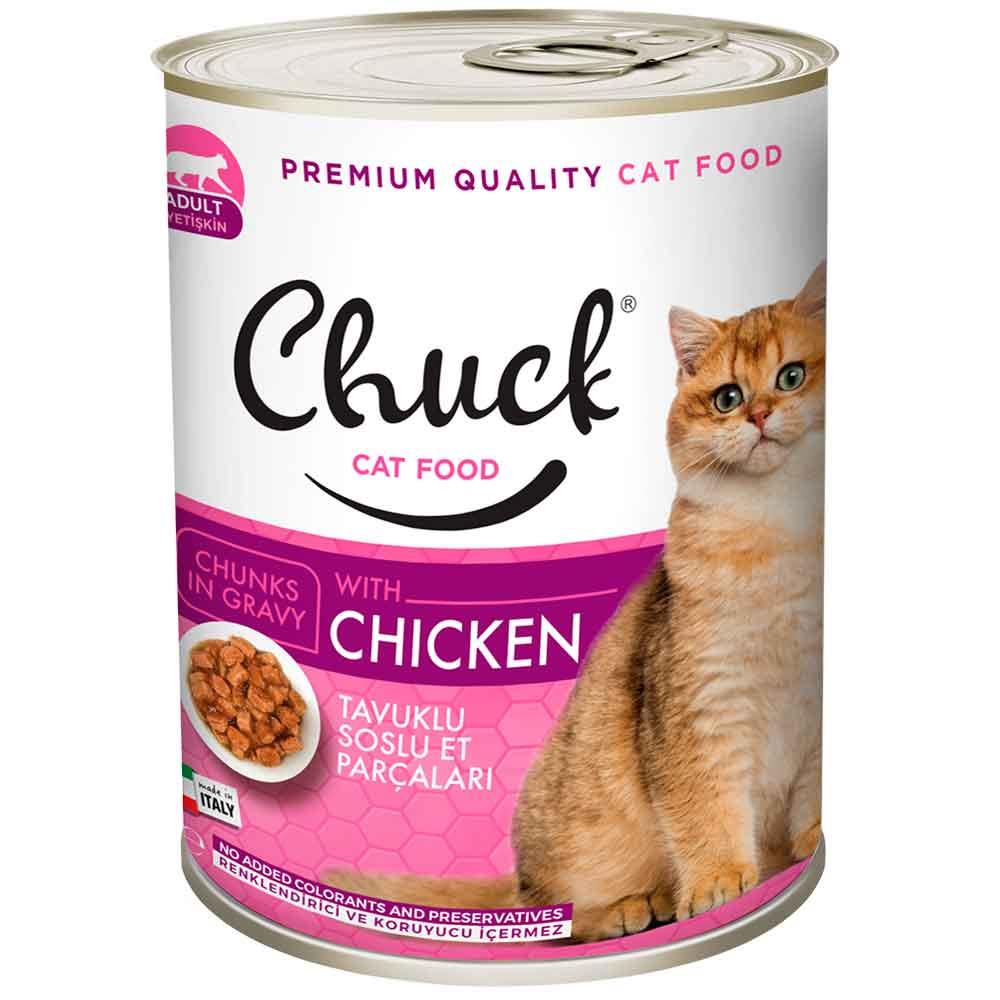Chuck Kedi Konservesi Tavuk Etli 415 Gr 8680067146358 Amazon Pet Center