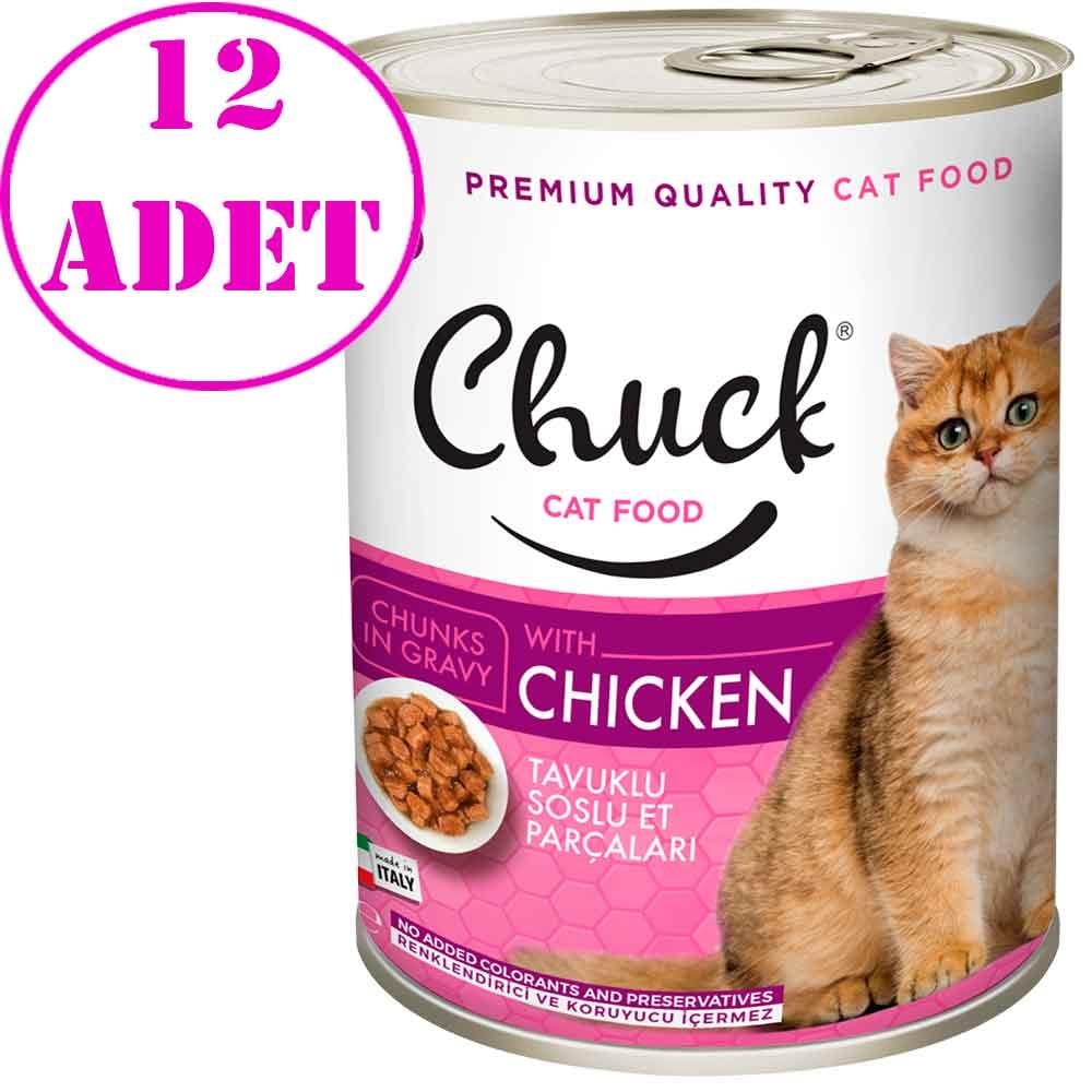 Chuck Kedi Konservesi Tavuk Etli 415 Gr 12 AD 18895001 Amazon Pet Center