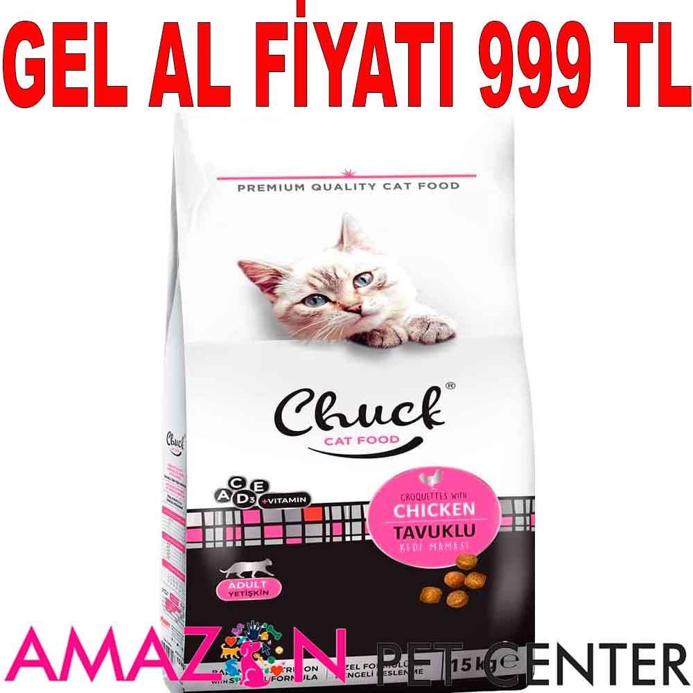 Chuck Tavuklu Kedi Maması 15 Kg 19407005 Amazon Pet Center