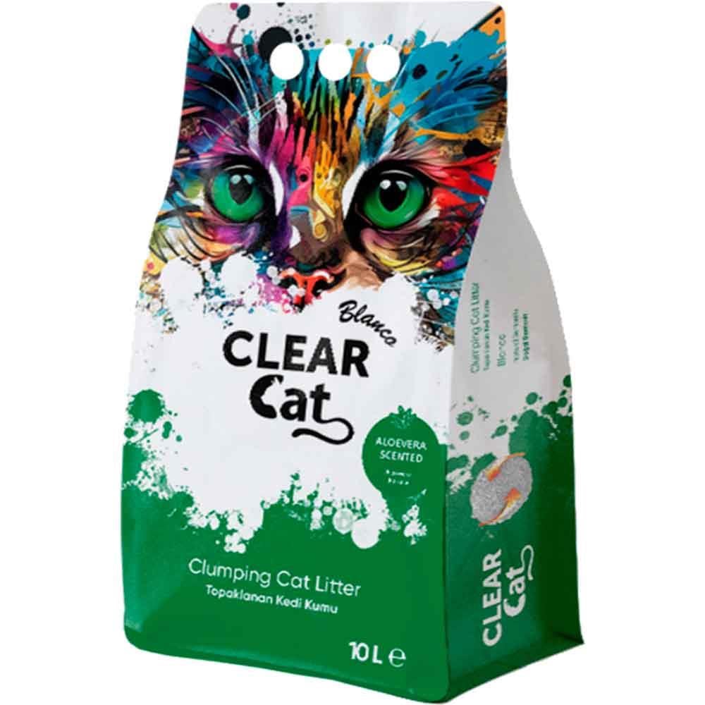 Clear Cat Topaklanan Kedi Kumu Aloe Vera Kokulu 10 Lt 8684221368259 Amazon Pet Center