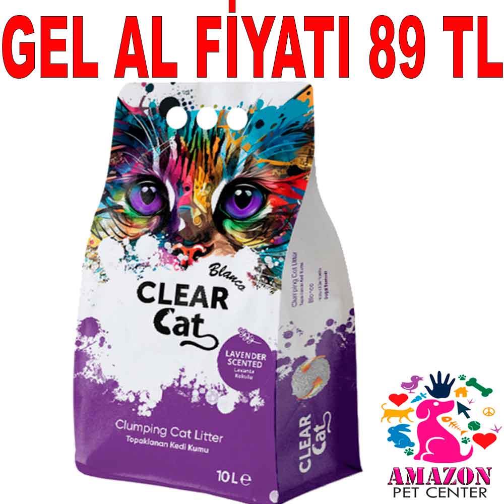 Clear Cat Topaklanan Kedi Kumu Lavanta 10 Lt 20692001 Amazon Pet Center