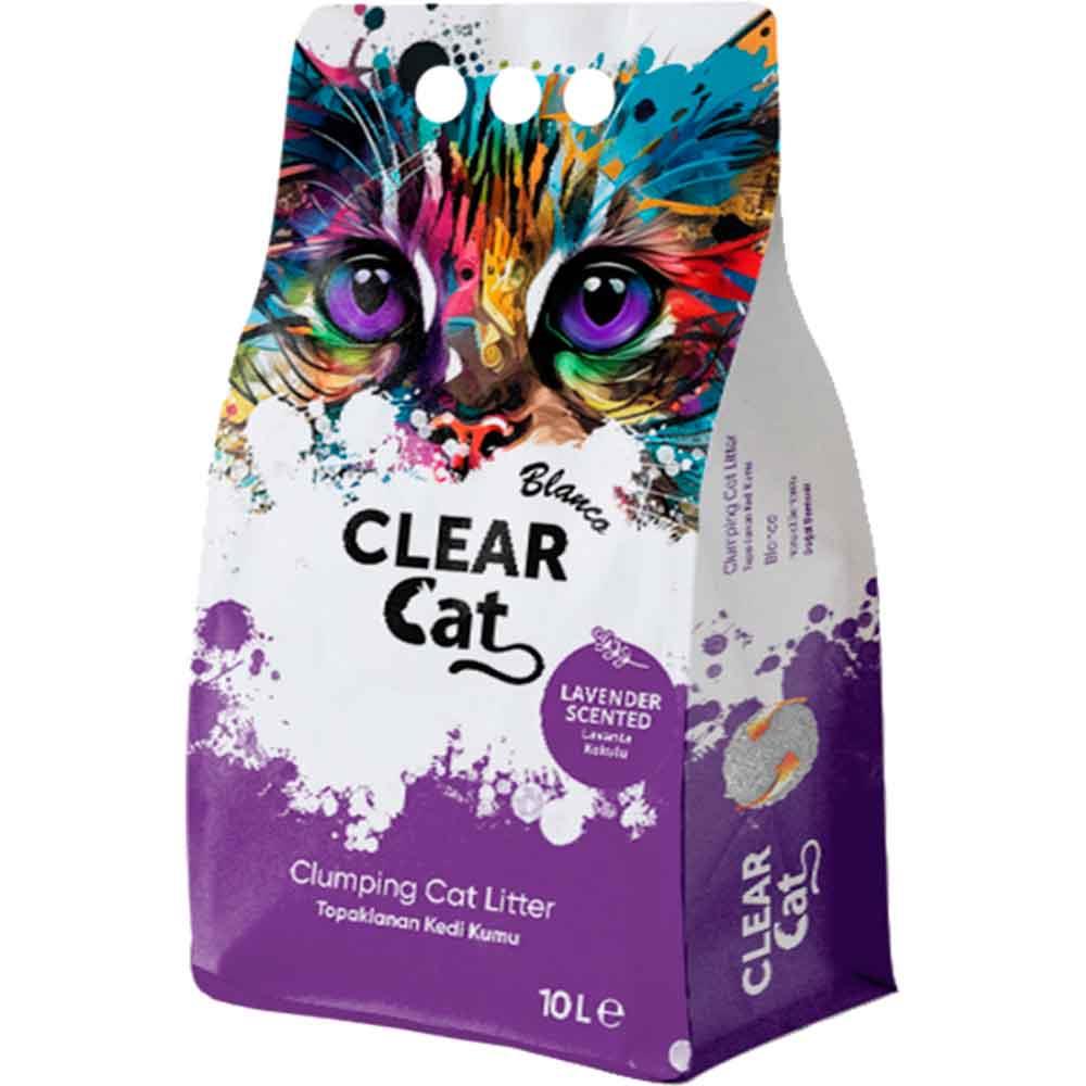 Clear Cat Topaklanan Kedi Kumu Lavanta 10 Lt 8684221368211 Amazon Pet Center