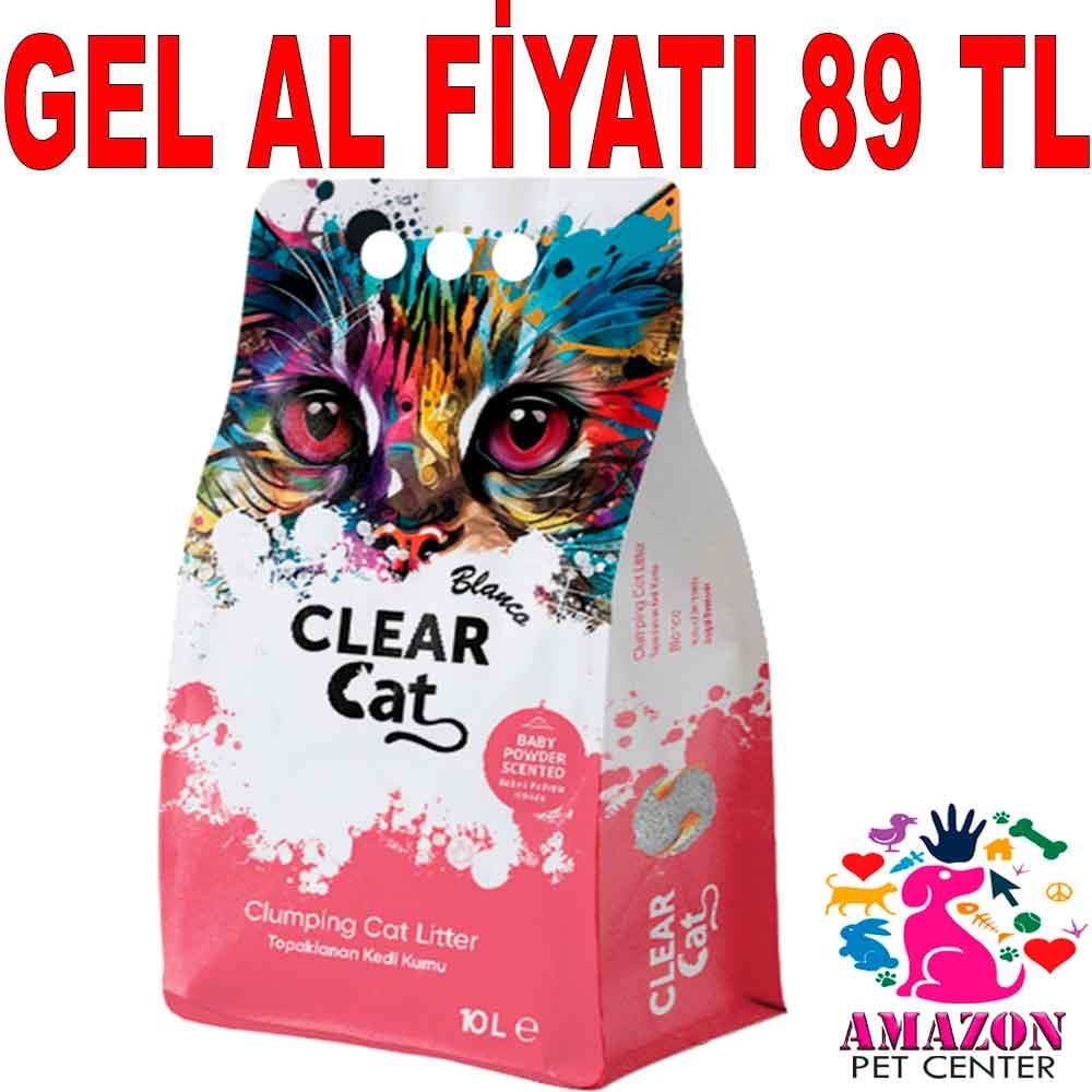 Clear Cat Topaklanan Kedi Kumu Pudra Kokulu 10 Lt 20694005 Amazon Pet Center