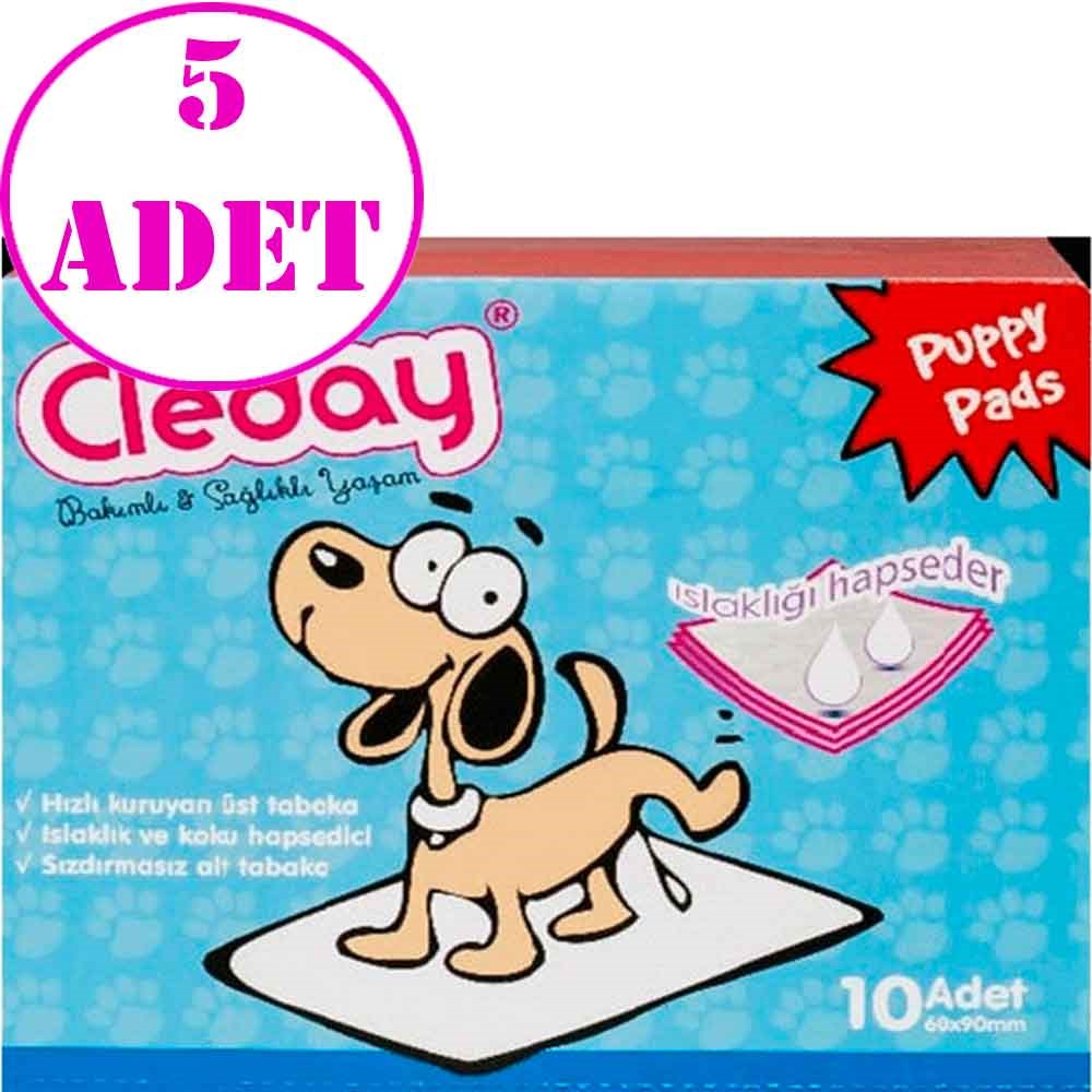 Cleday Yavru Köpek Çiş Eğitim Pedi 60x90 Cm 10Lu 5 AD 32130027 CLEDAY Köpek Çiş Alıştırma Pedleri Amazon Pet Center