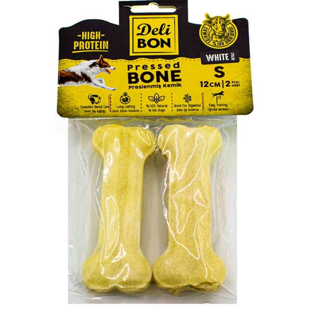 DeliBon Deri Press Köpek Kemik 12 Cm 2 li Beyaz 8680782160059 Delibon Yenilebilir Pres Köpek Kemikleri Amazon Pet Center