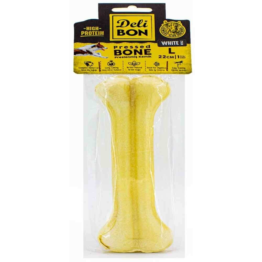 DeliBon Deri Press Köpek Kemik 22 Cm Beyaz 1 Ad 8680782160110 Delibon Yenilebilir Pres Köpek Kemikleri Amazon Pet Center