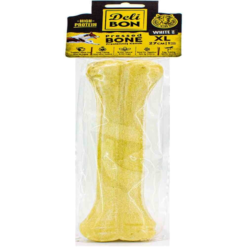 DeliBon Deri Press Köpek Kemik 27 Cm Beyaz 1 Ad 8680782160134 Delibon Yenilebilir Pres Köpek Kemikleri Amazon Pet Center