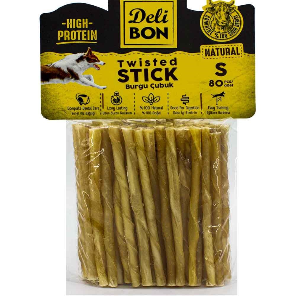 DeliBon Köpek Ödül Kemiği Burgu Çubuk İnce 80 Ad Natural 8680782160189 Delibon Yenilebilir Pres Köpek Kemikleri Amazon Pet Center