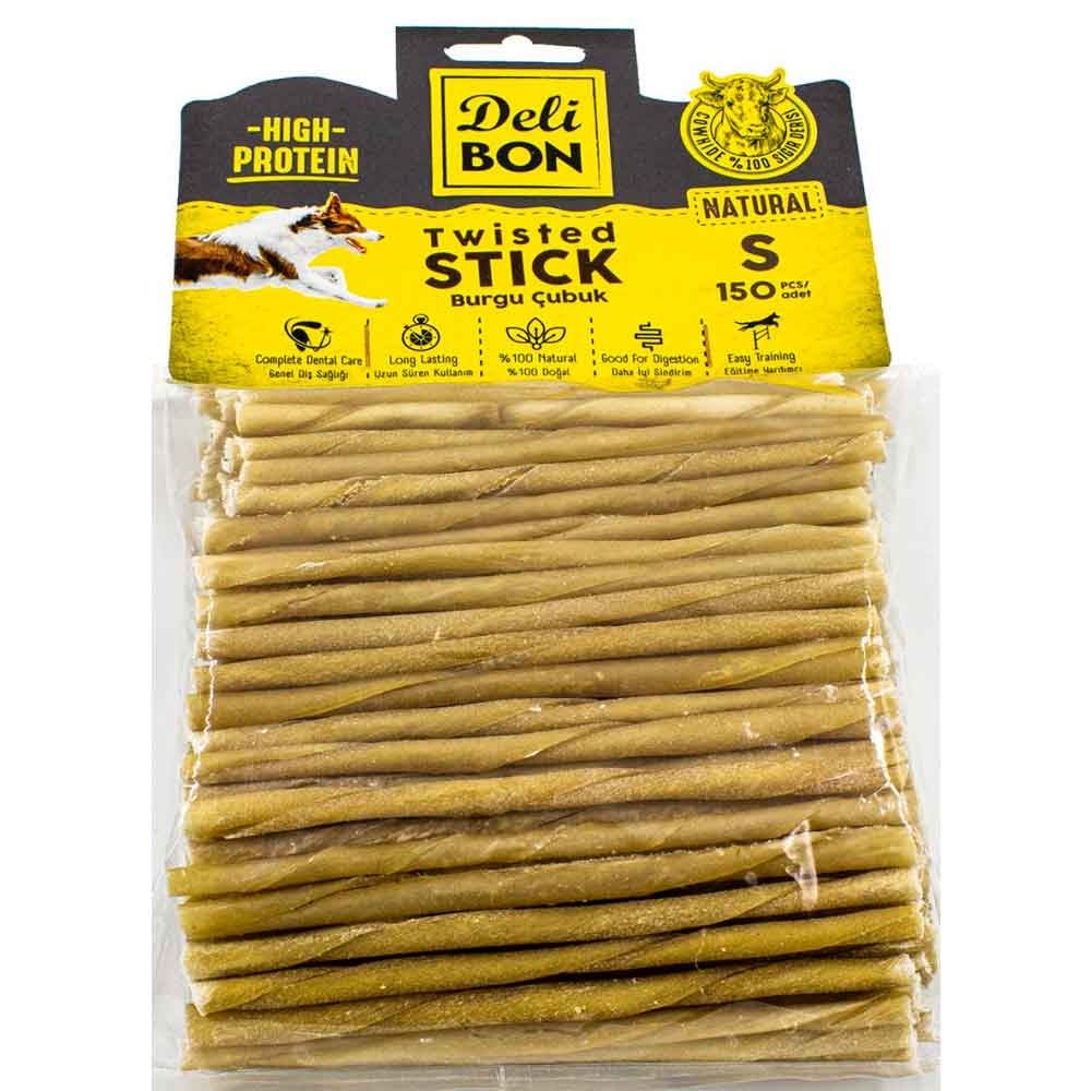 DeliBon Köpek Ödül Kemiği Burgu Çubuk İnce 150 Ad Natural 8680782160165 Delibon Yenilebilir Pres Köpek Kemikleri Amazon Pet Center