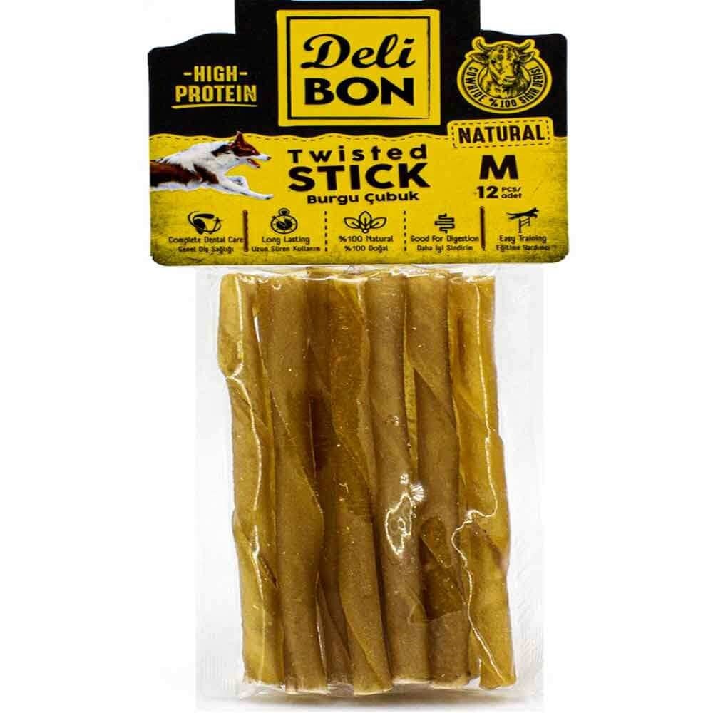 DeliBon Köpek Ödül Kemiği Burgu Çubuk Kalın 12 Ad Natural 8680782160301 Delibon Yenilebilir Pres Köpek Kemikleri Amazon Pet Center