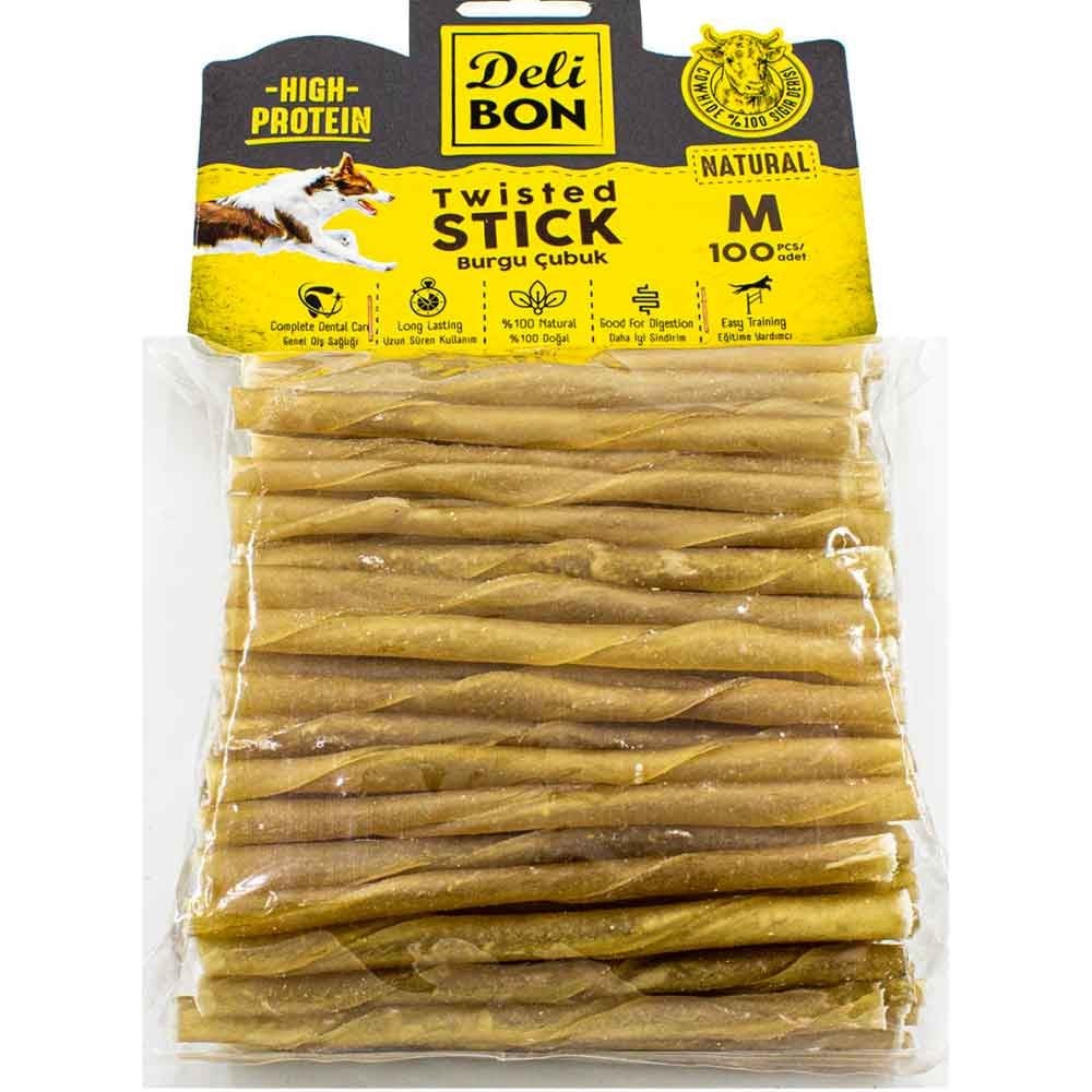 DeliBon Köpek Ödül Kemiği Burgu Çubuk Kalın 100 Ad Natural 8680782160240 Delibon Yenilebilir Pres Köpek Kemikleri Amazon Pet Center