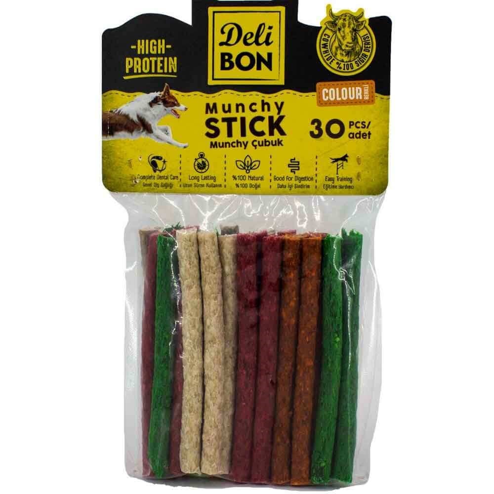 DeliBon Köpek Ödül Kemiği Munchy Çubuk Kalın Mix 30 Ad 8680782130519 Delibon Yenilebilir Pres Köpek Kemikleri Amazon Pet Center