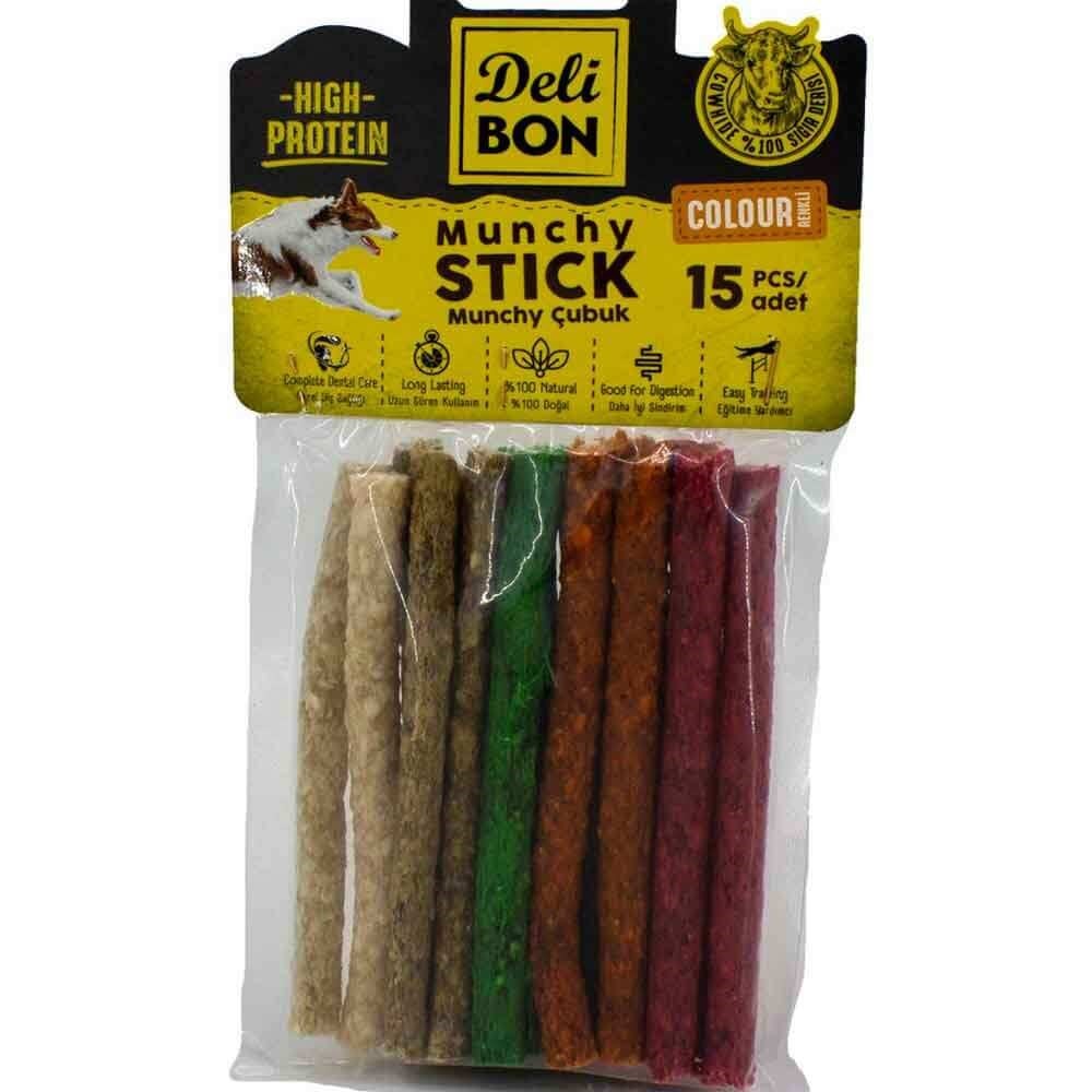 DeliBon Köpek Ödül Kemiği Munchy Çubuk Kalın Mix 15 Ad 8680782130502 Delibon Yenilebilir Pres Köpek Kemikleri Amazon Pet Center