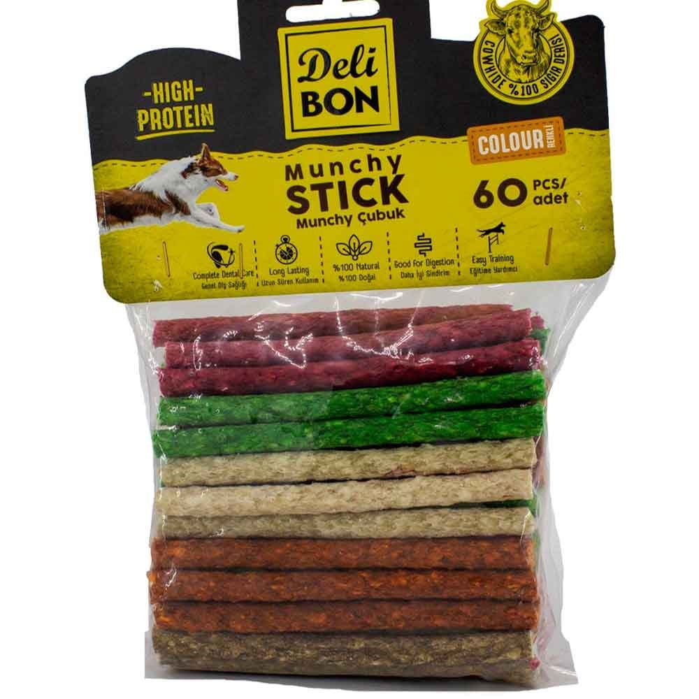 DeliBon Köpek Ödül Kemiği Munchy Çubuk Kalın Mix 60 Ad 8680782130526 Delibon Yenilebilir Pres Köpek Kemikleri Amazon Pet Center