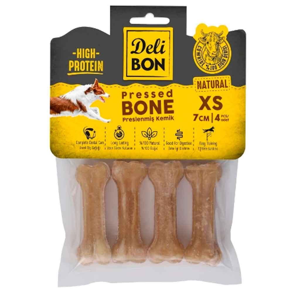 Delibon Köpekler İçin Deri Pres Kemik Naturel 7 Cm 4 Lü Paket 8680782160523 Amazon Pet Center